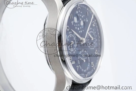 MIROTIME 0407 Bold Portugieser Perpetual Calendar SS 5033 APSF 1:1 Best Edition Blue Dial on Black Leather Strap A52610 Clone 7041